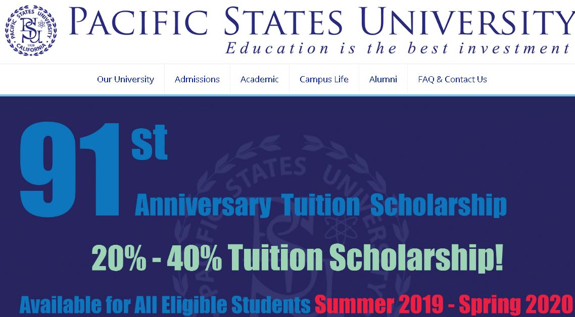 太平洋州立大学洛杉矶Pacific States University Los Angeles